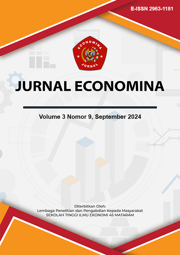 					View Vol. 3 No. 9 (2024): JURNAL ECONOMINA, September 2024
				